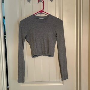 Azure Skies cropped long sleeve